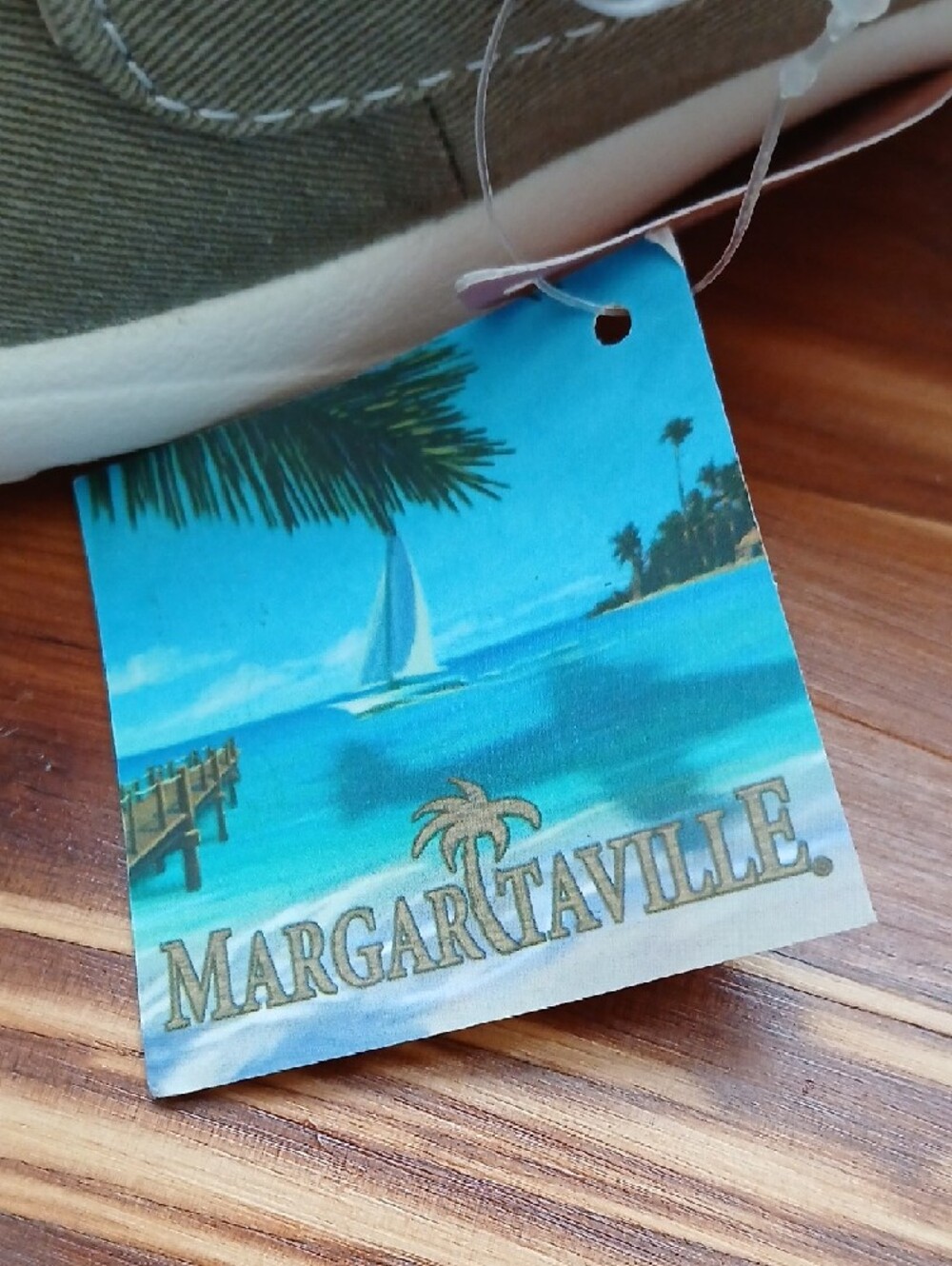 Margaritaville Olive Canvas Women's Espadrille Slip-On - Picture 2 of 8